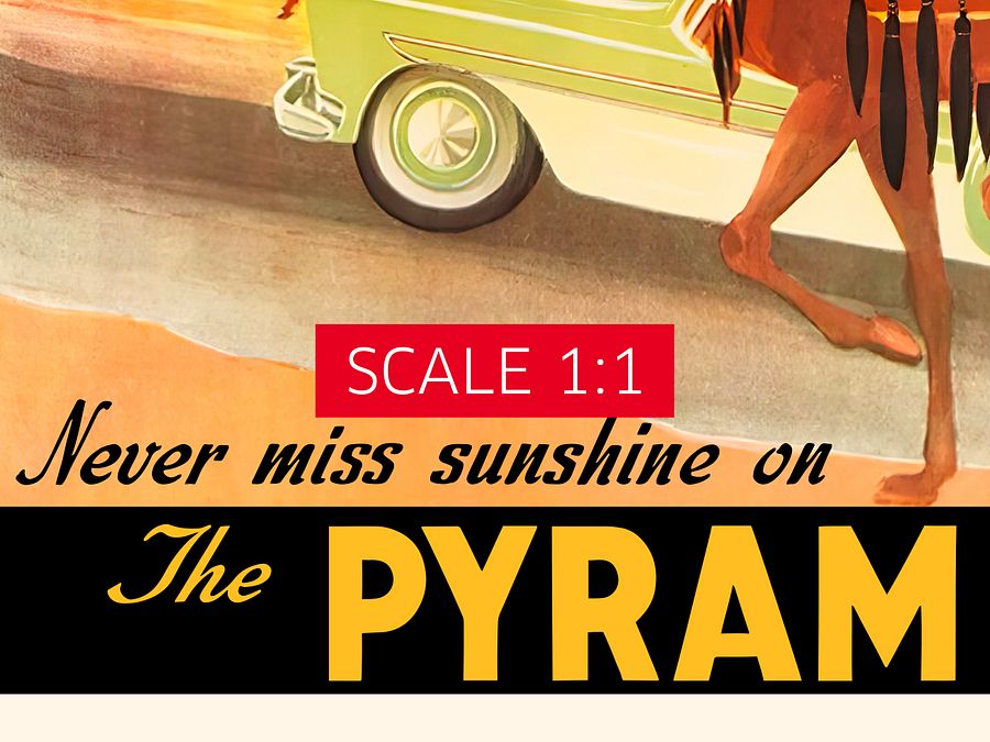 Egypt. Pyramids, 1950s — retro vintage travel poster, retro travel art, retro travel wall art product image (5)