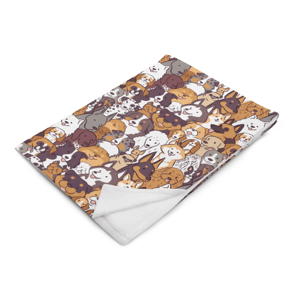 Whimsical Dogs Throw Blanket product image (3)