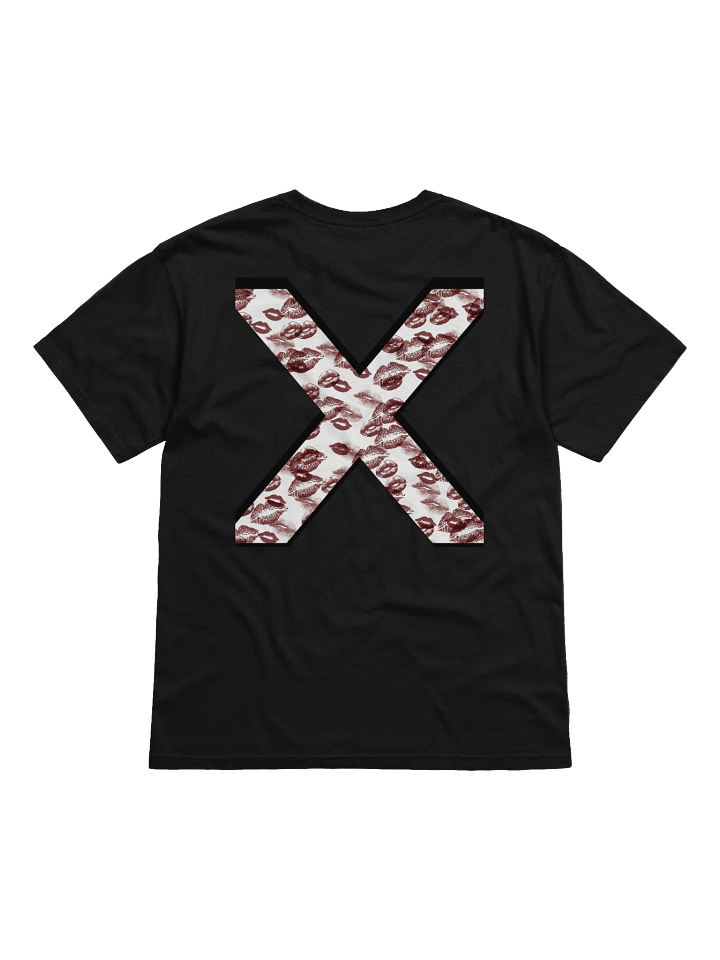 White X Burgundy Lipstick Kisses | Shirt product image (16)