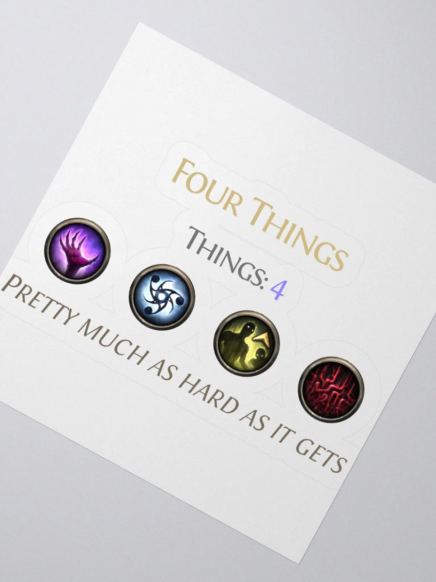 Four Things - Path of Exile - Sticker product image (8)