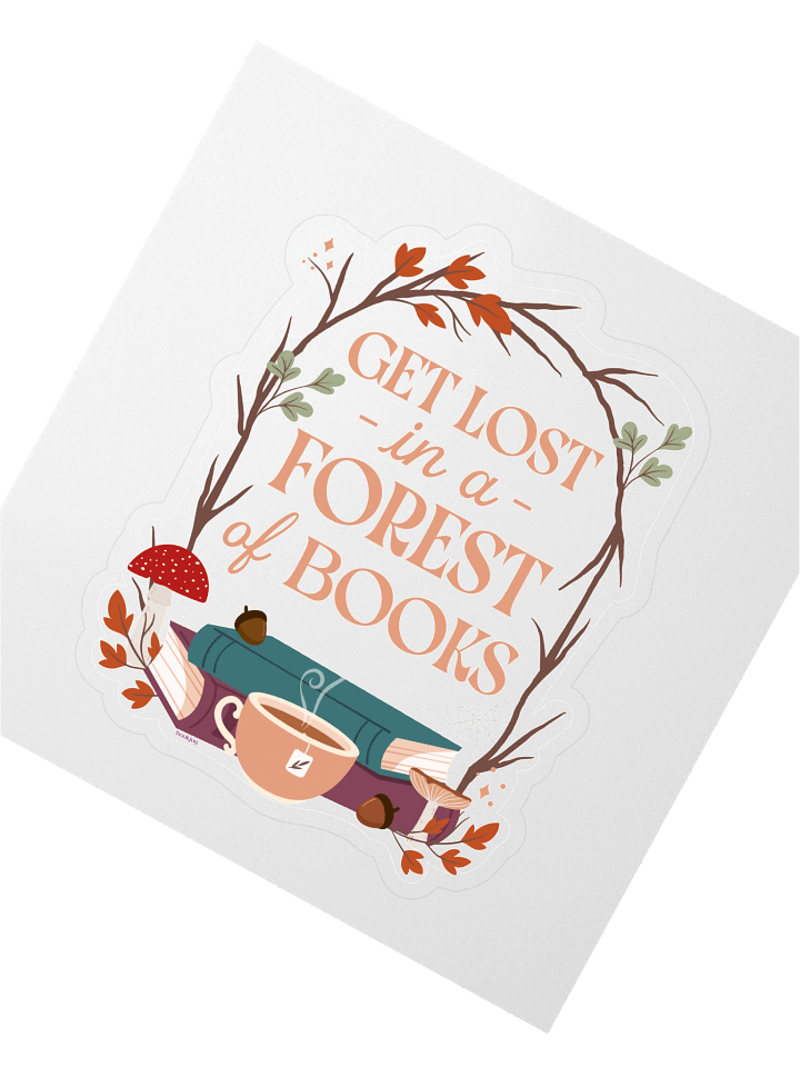 Get Lost in a Forest of Books Sticker product image (2)