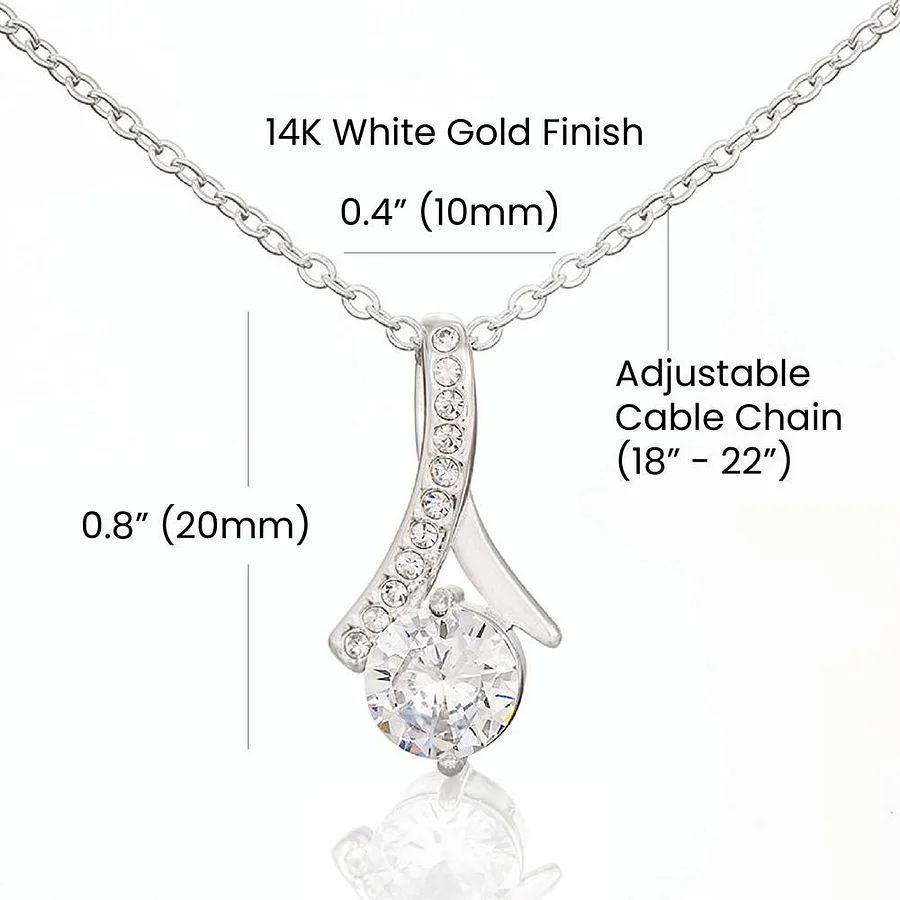To My Badass Mom – Alluring Beauty Necklace - Stand Up For What I Believe product image (3)
