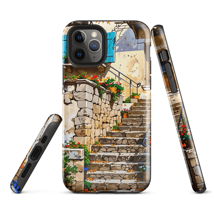 Mediterranean Rustic Village Stonework iPhone Case product image (3)