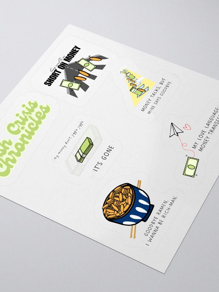 Cash Crisis Chronicles Sticker Set product image (6)