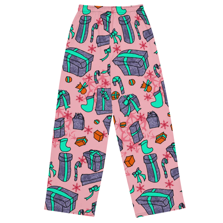 Blue Presents on Red Wideleg Pants product image (1)