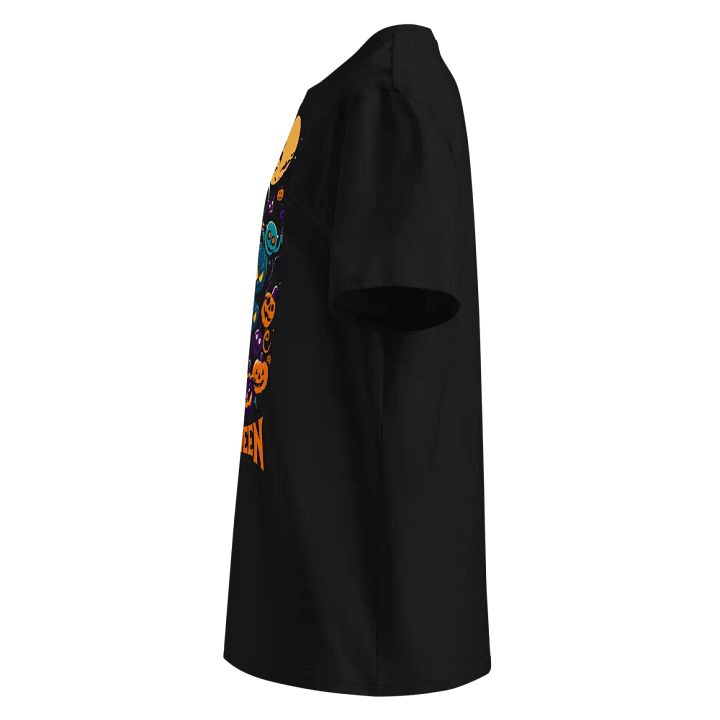 Retro Happy Halloween Black Tee product image (2)