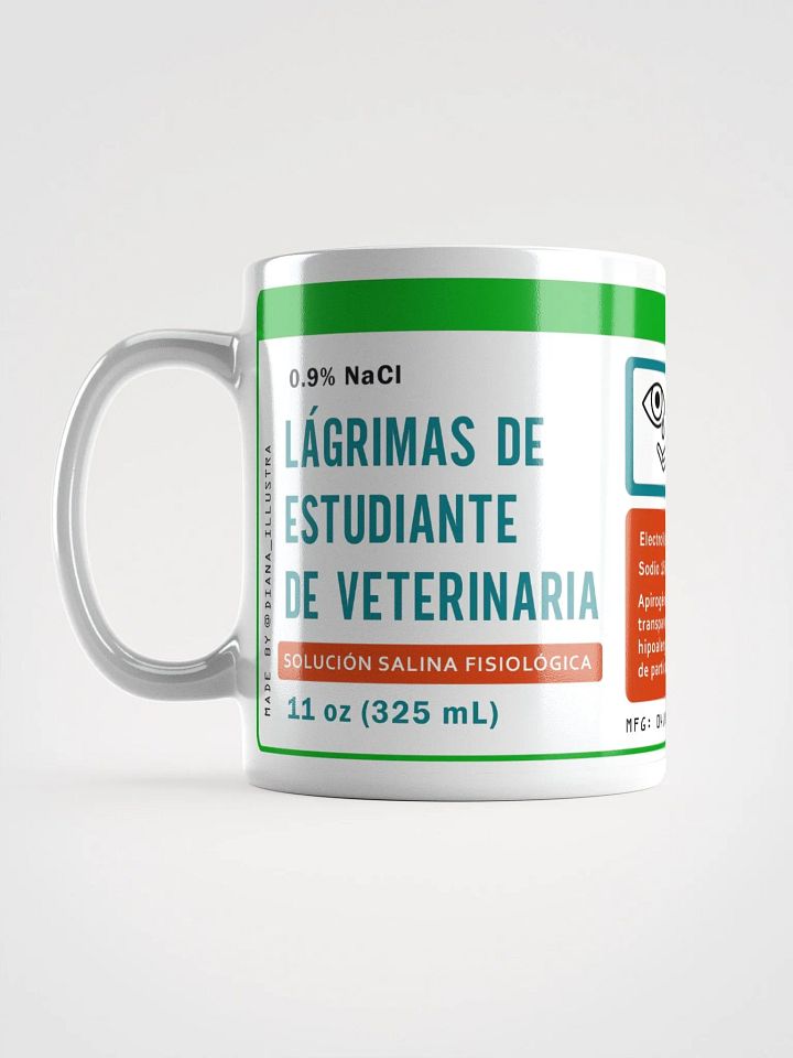 "Lágrimas de estudiante de veterinaria" (SPANISH) Ceramic mug product image (1)