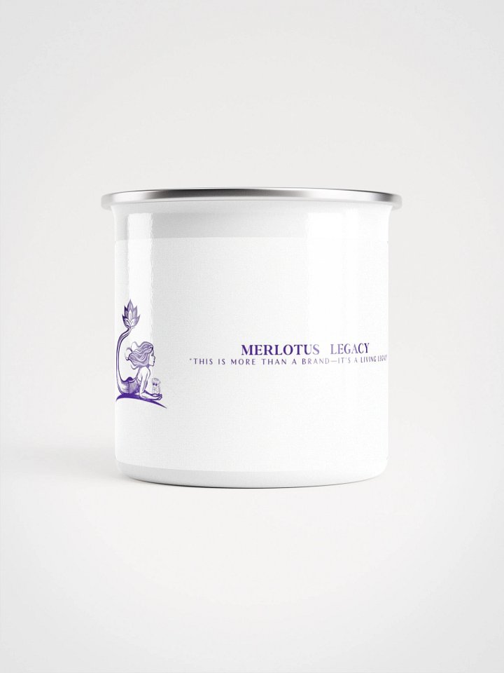 MerLotus Legacy Original Classic Enamel Mug 🌸 Slow and Strong. Rooted and Rising. product image (2)