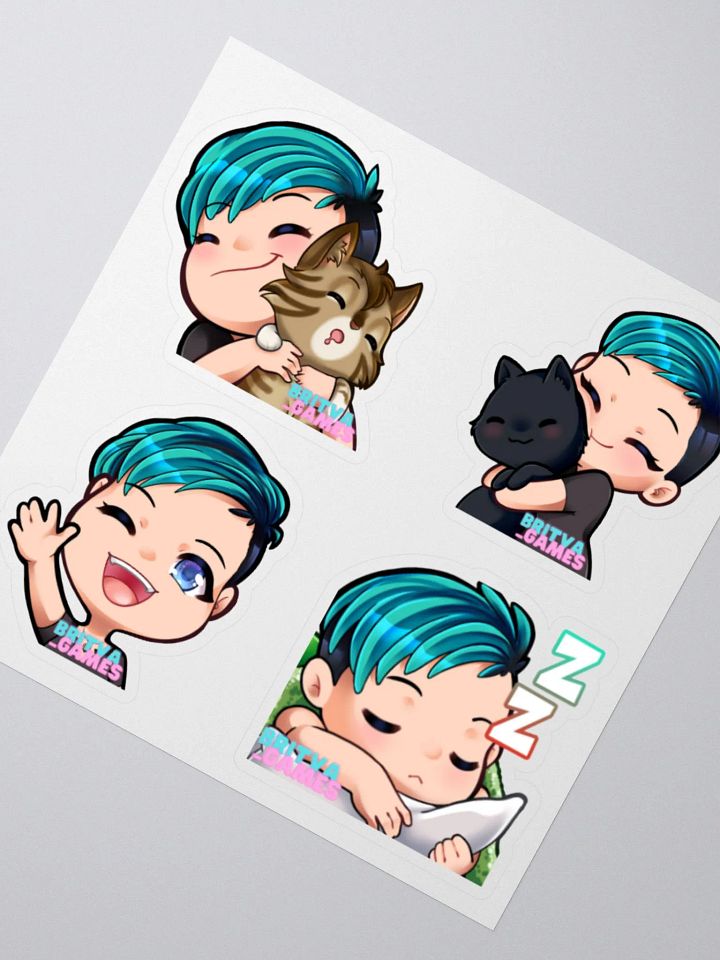Emote Sticker Sheet 2 (4 stickers) product image (2)