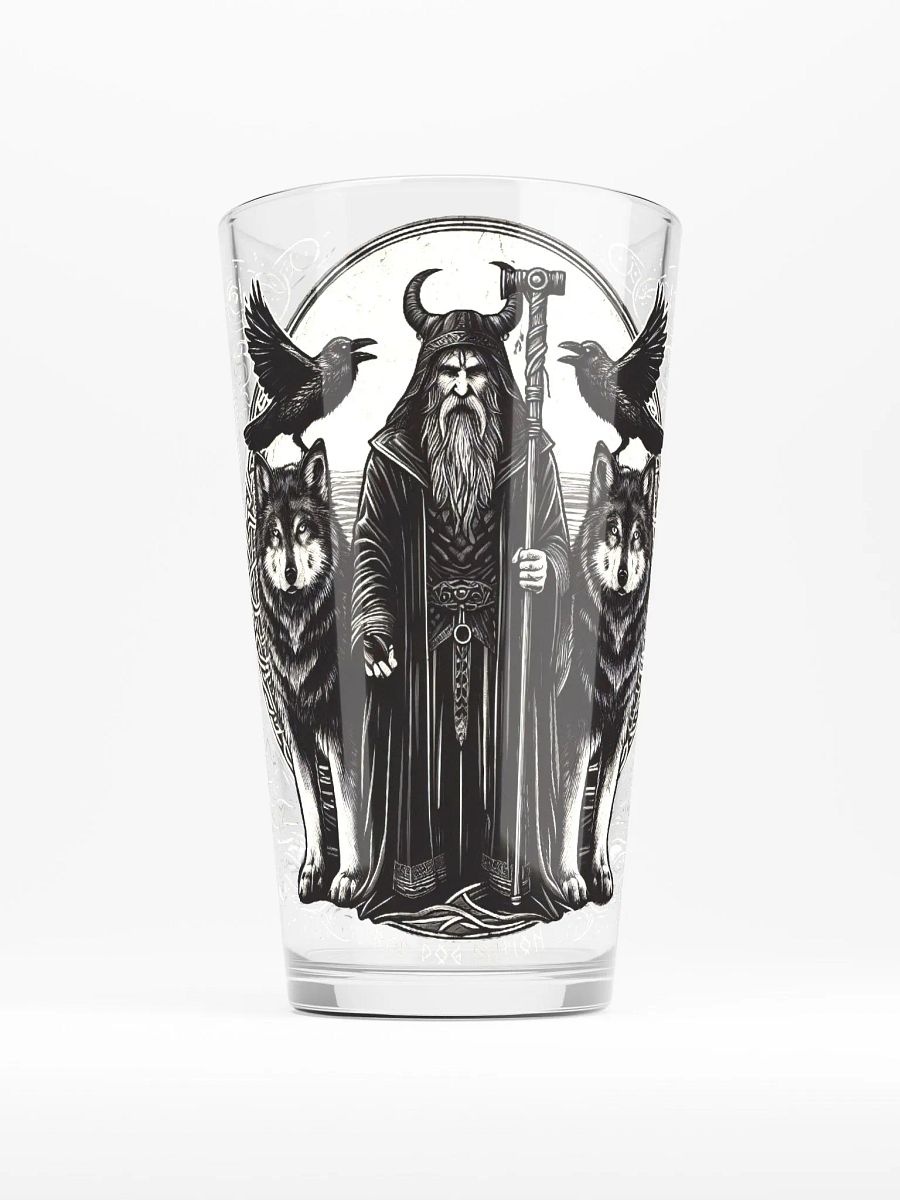 Odin's Wolves - 16oz Pint Glass product image (1)