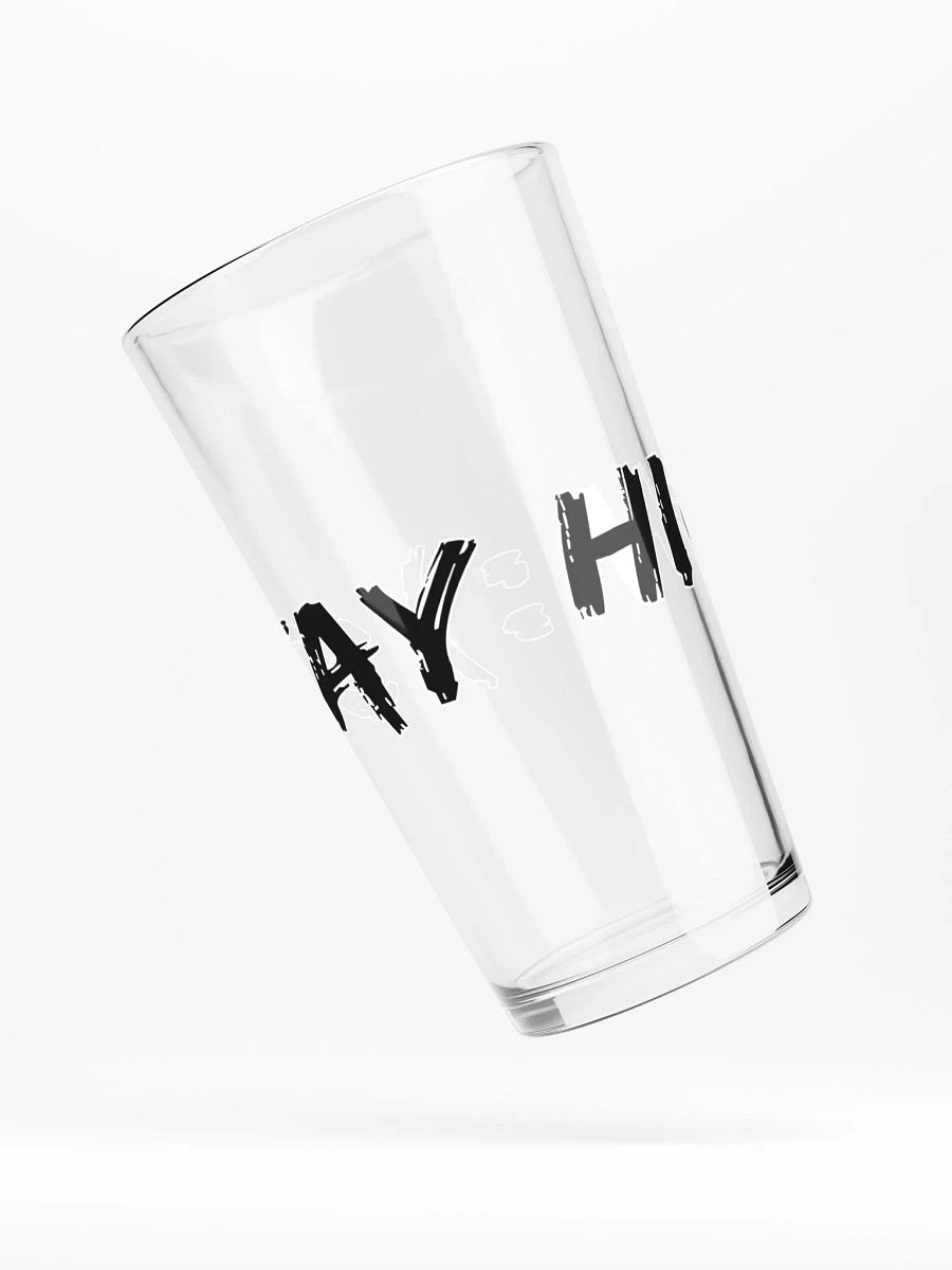 Stay High Shaker Pint 16 oz Glass (Black Text) product image (4)