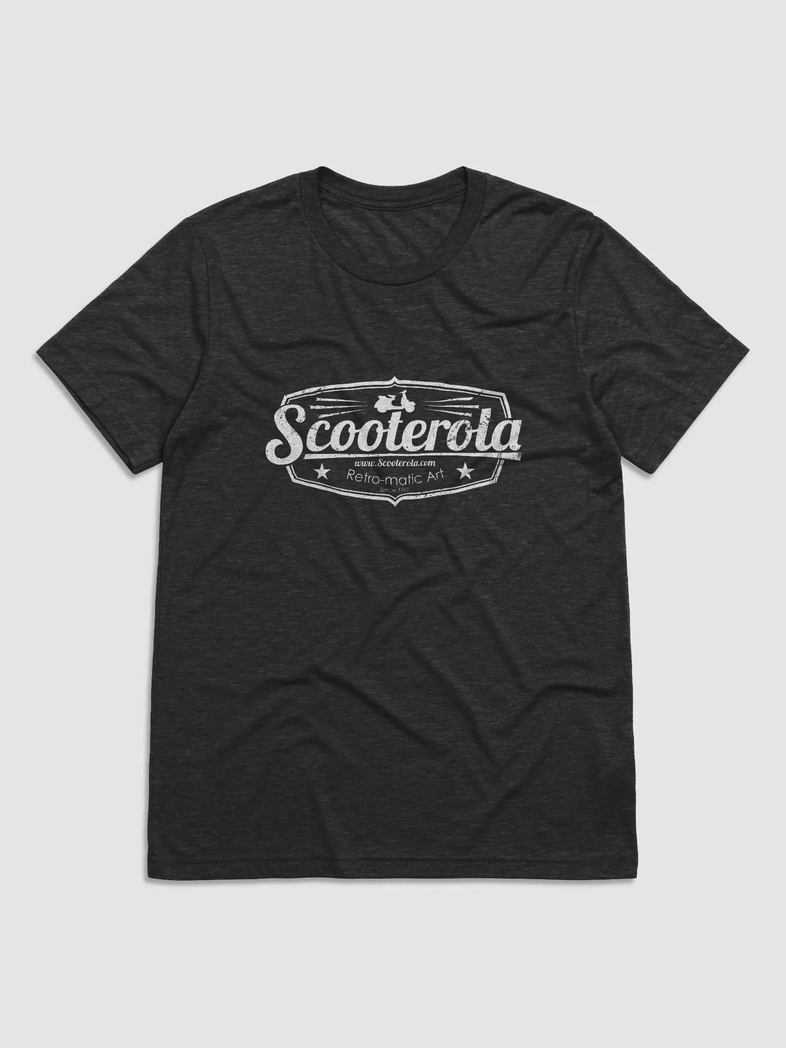 Scooterola Vintage White Shield Emblem Tee product image (1)