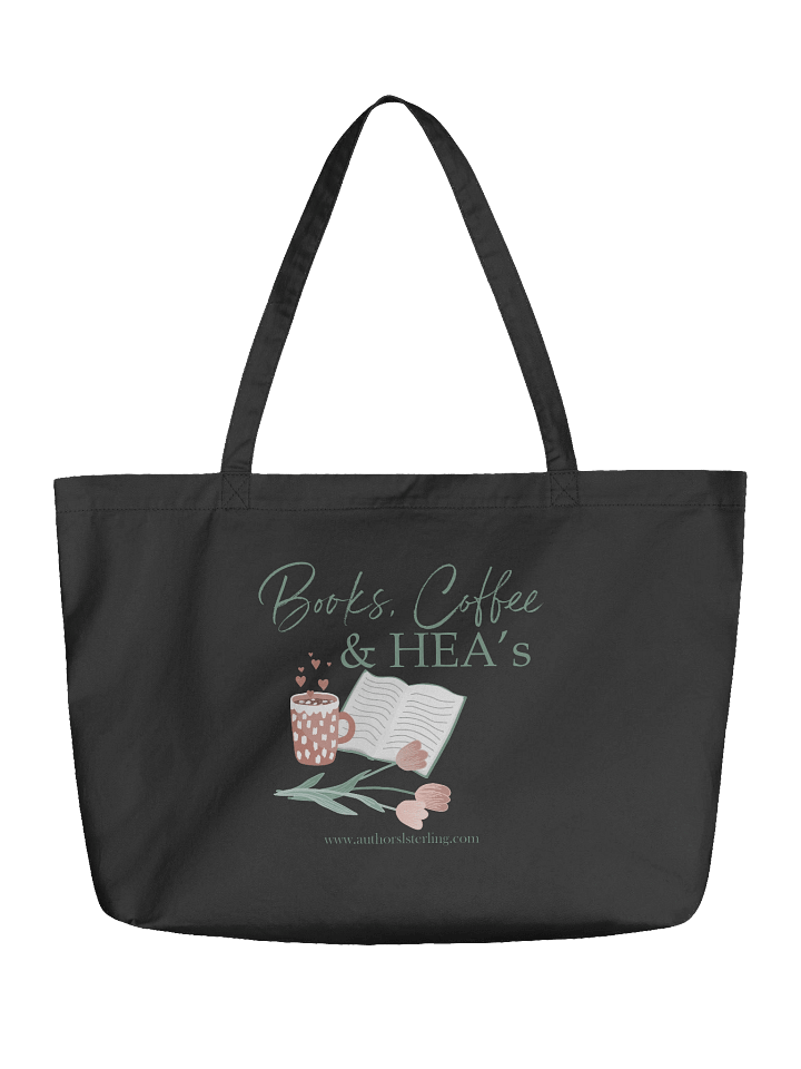 Books & Coffee Organic Tote Bag product image (1)