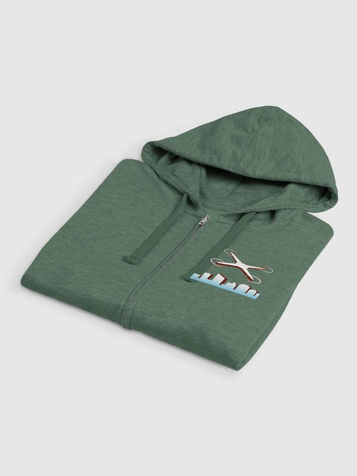 DroneMate Skyline Logo Fleece Jacket product image (4)