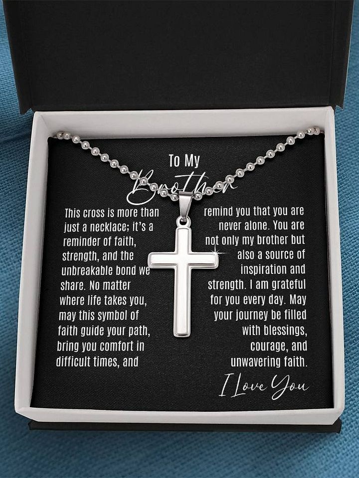 Brother Cross Necklace - You Are Never Alone product image (1)