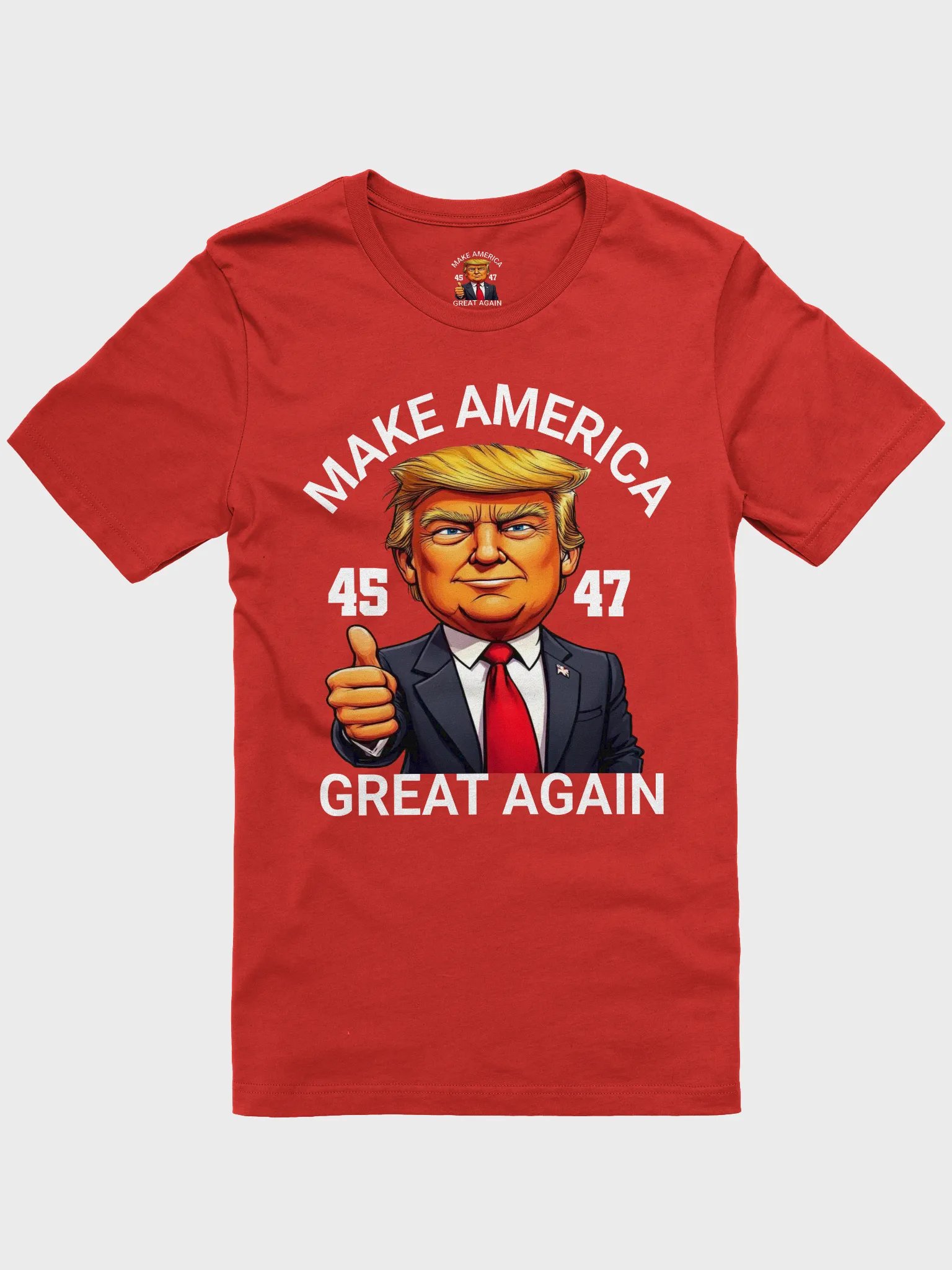 Thumbs-Up Trump Caricature MAGA Tee product image (1)