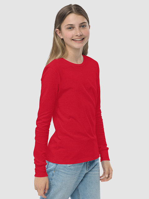 Photo showing Bella+Canvas Youth Long Sleeve T-Shirt