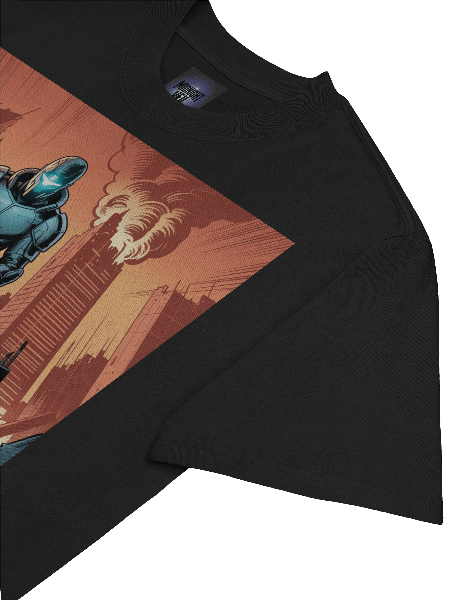 Inferno Ascendant: Apocalypse Inspired Oversized Faded T-Shirt product image (7)