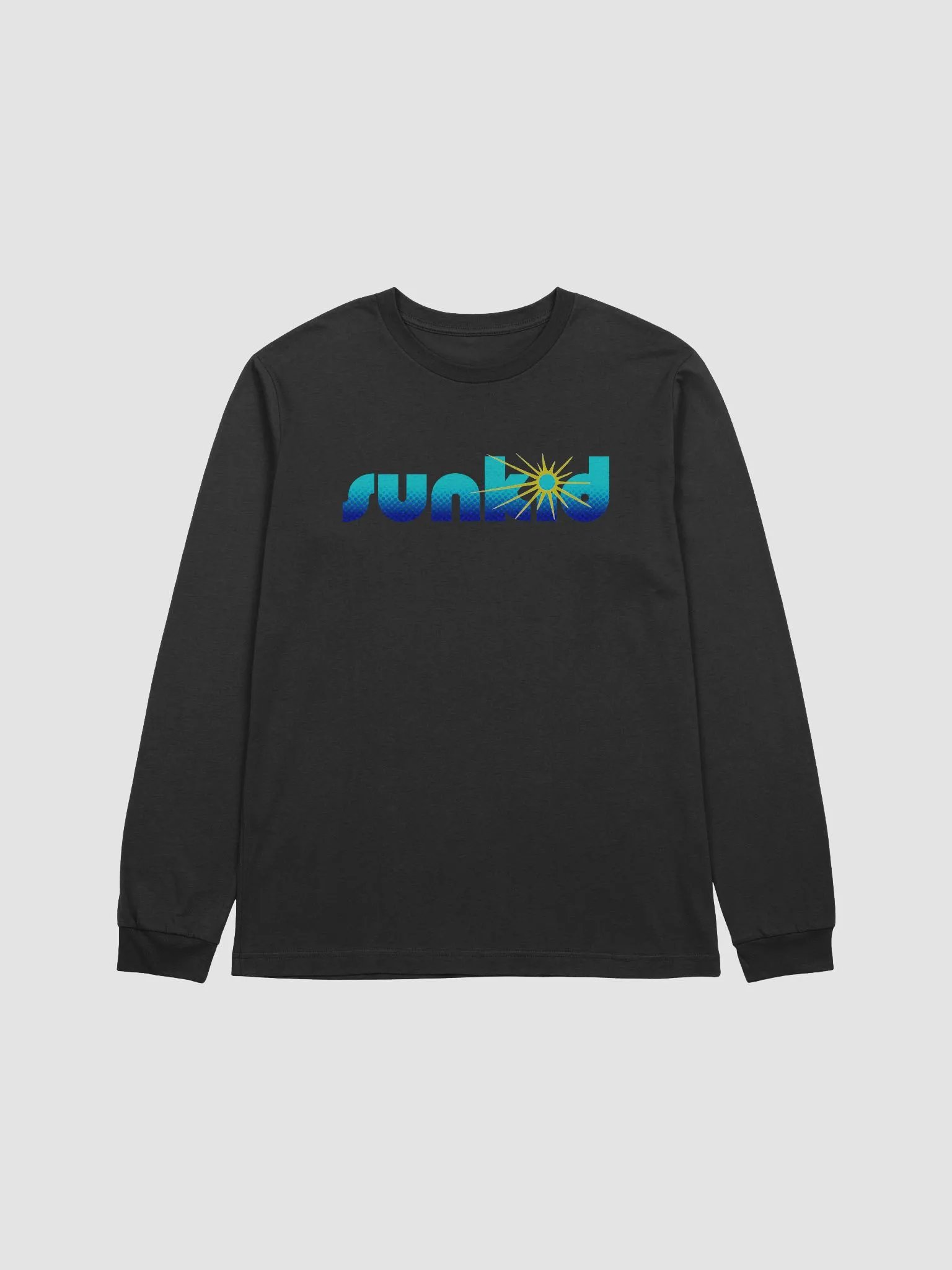Blue sunkid logo long sleeve shirt product image (1)