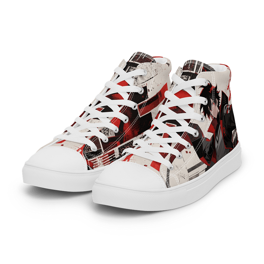Crimson Anime Rebel Canvas High Tops product image (6)