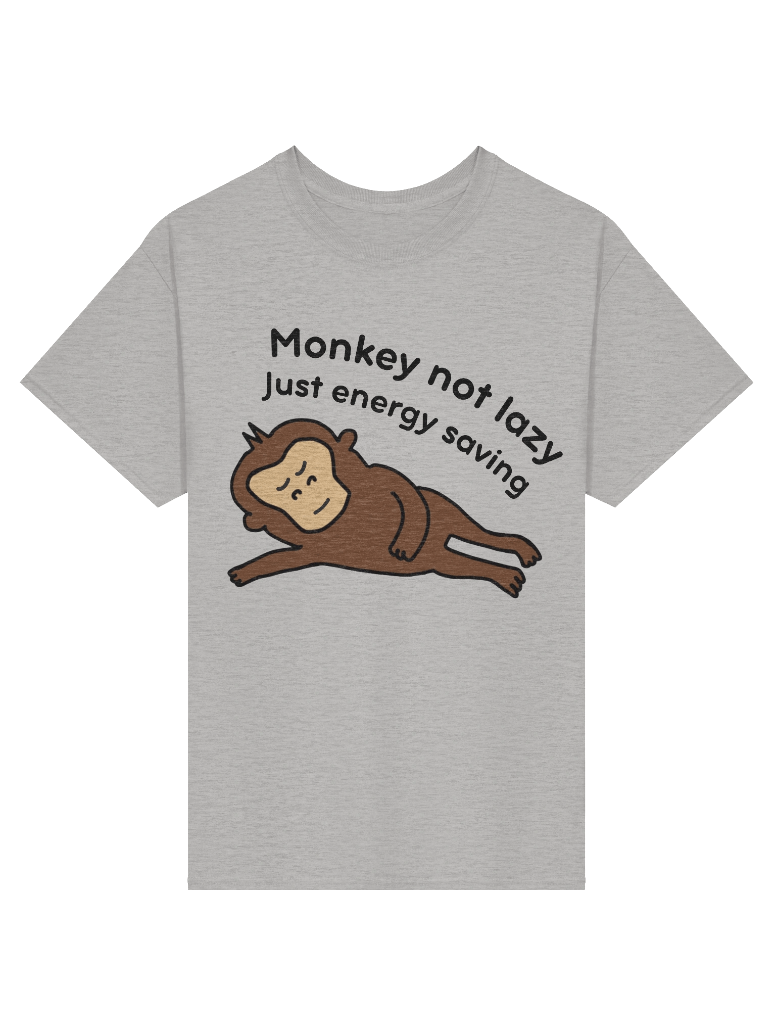 "Monkey not lazy" T-Shirt (Light) product image (3)