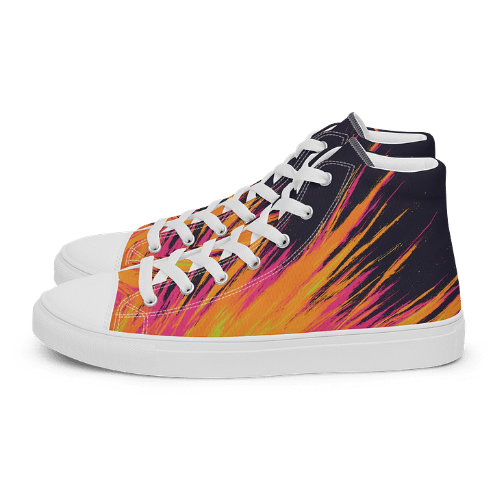 Fiery Burst Canvas High Tops product image (1)