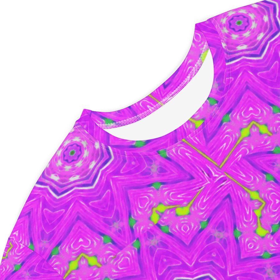 That Abstract Pink Neon Star Too T Shirt Dress product image (4)