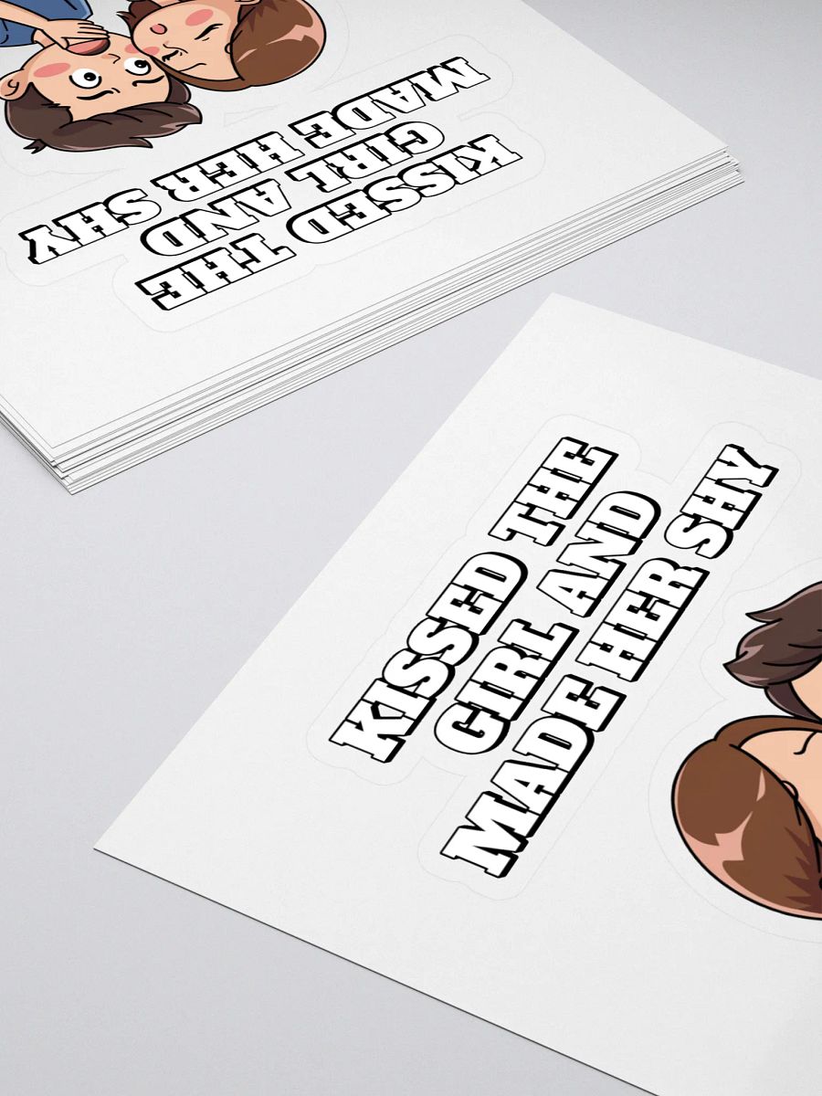 Kissed The Girl And Made Her Shy - Nursery Rhythm Parody Sticker product image (4)