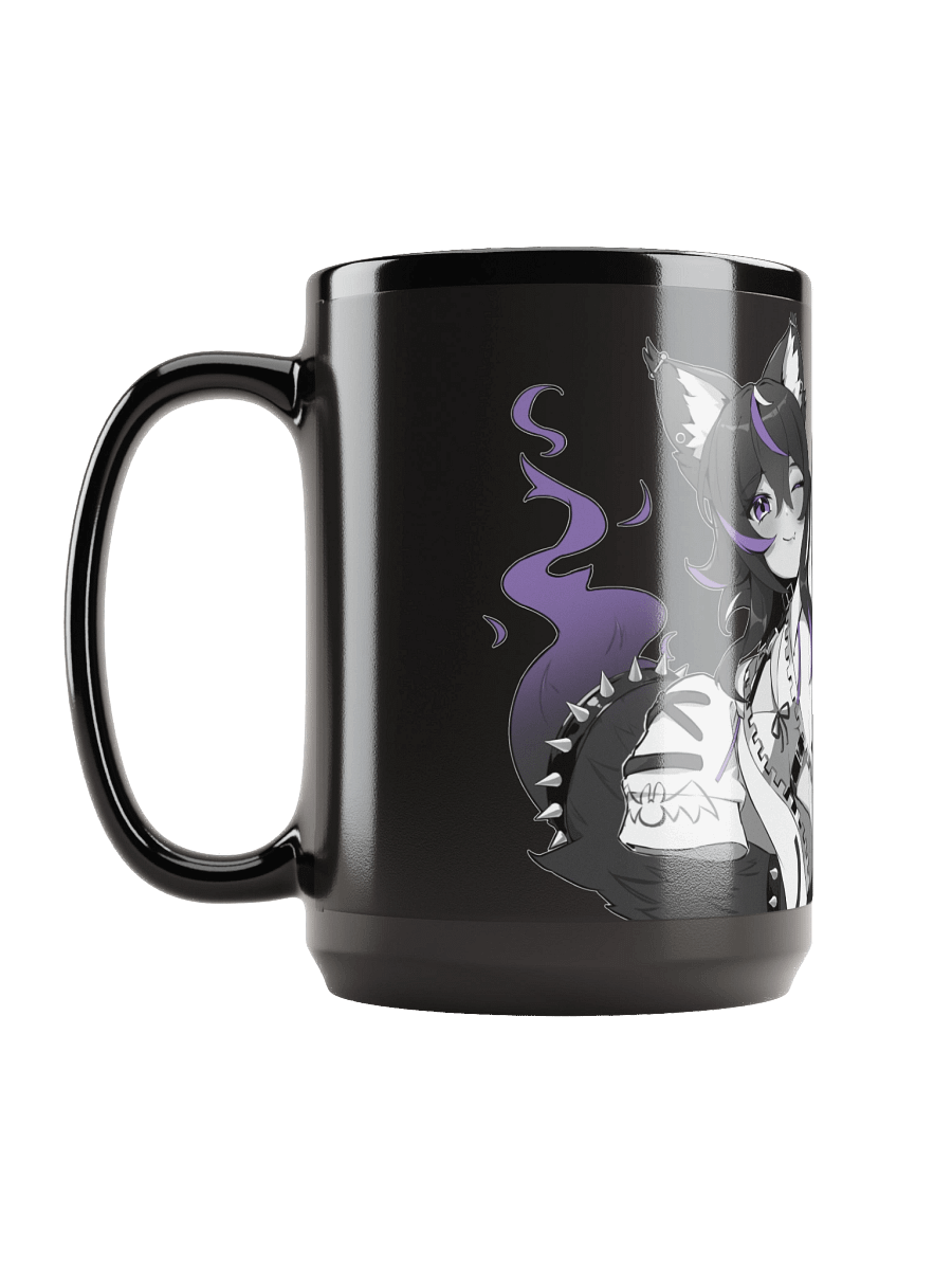 Mystic Fox Black Glossy Mug product image (2)