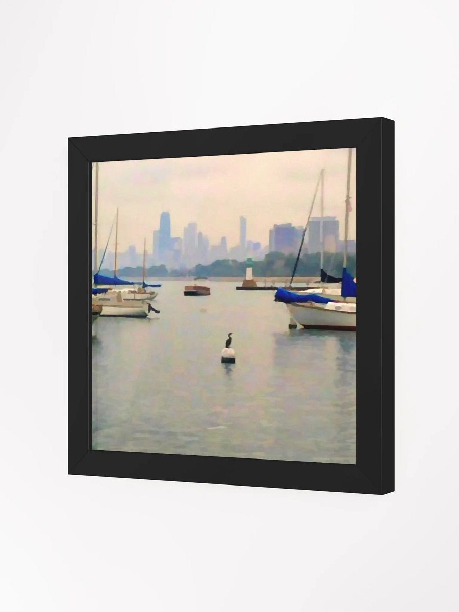 City By The Lake Framed Print product image (17)