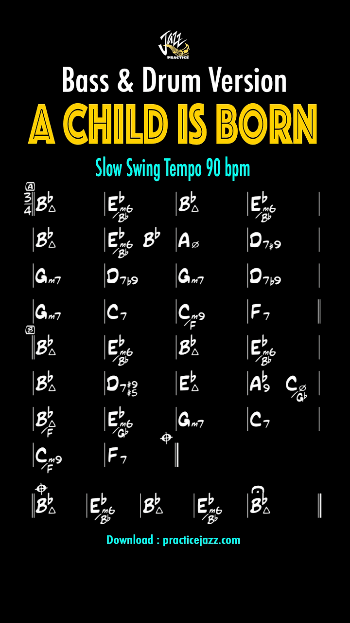 A Child Is Born - Arpeggio, Solo, Chord, Comping Practice | Essential Jazz Standard product image (2)