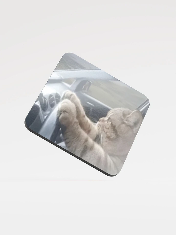 Glossed Cork Coaster: Meme Cats product image (1)