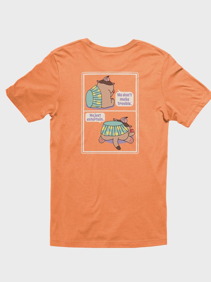 Sweet Trouble T-shirt, Cup Cake Cat (Left Chest and Back Prints) product image (1)