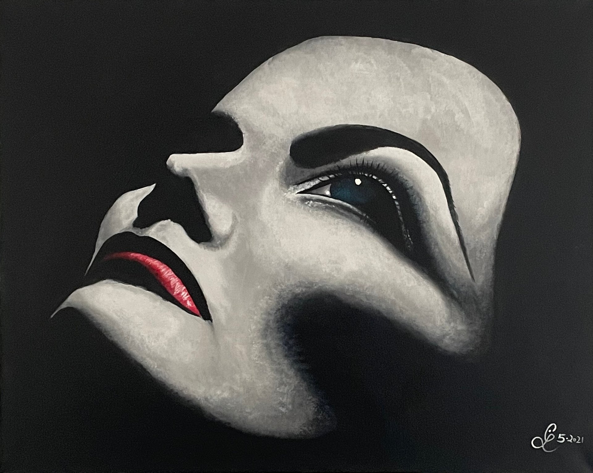 Katherine Hepburn acrylic portrait product image (2)