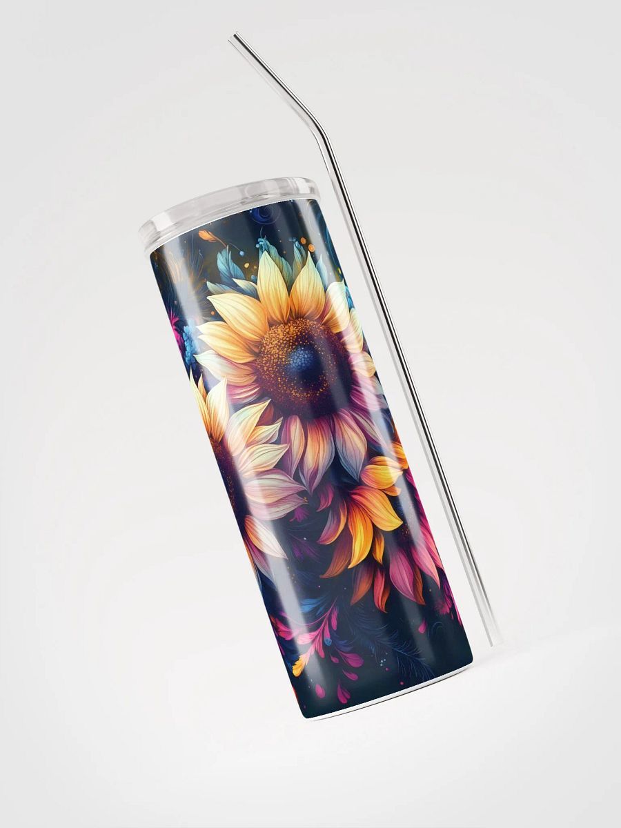 Sunflower Swirl Stainless Steel Tumbler product image (4)
