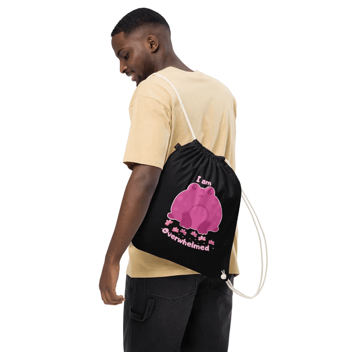 I am Overwhelmed Drawstring Bag product image (2)
