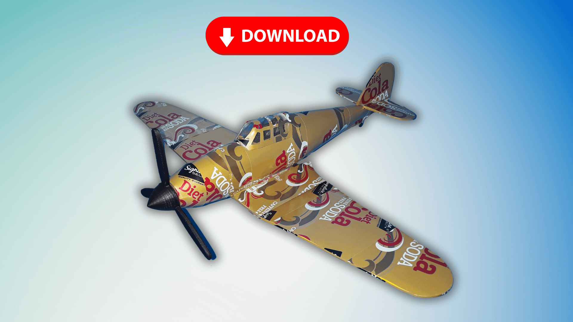 Soda Can Hawker Hurricane DIGITAL Plans product image (1)