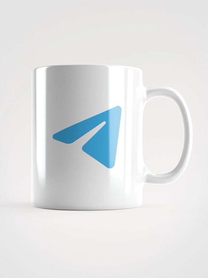 Taza con el logo de Telegram azul product image (1)