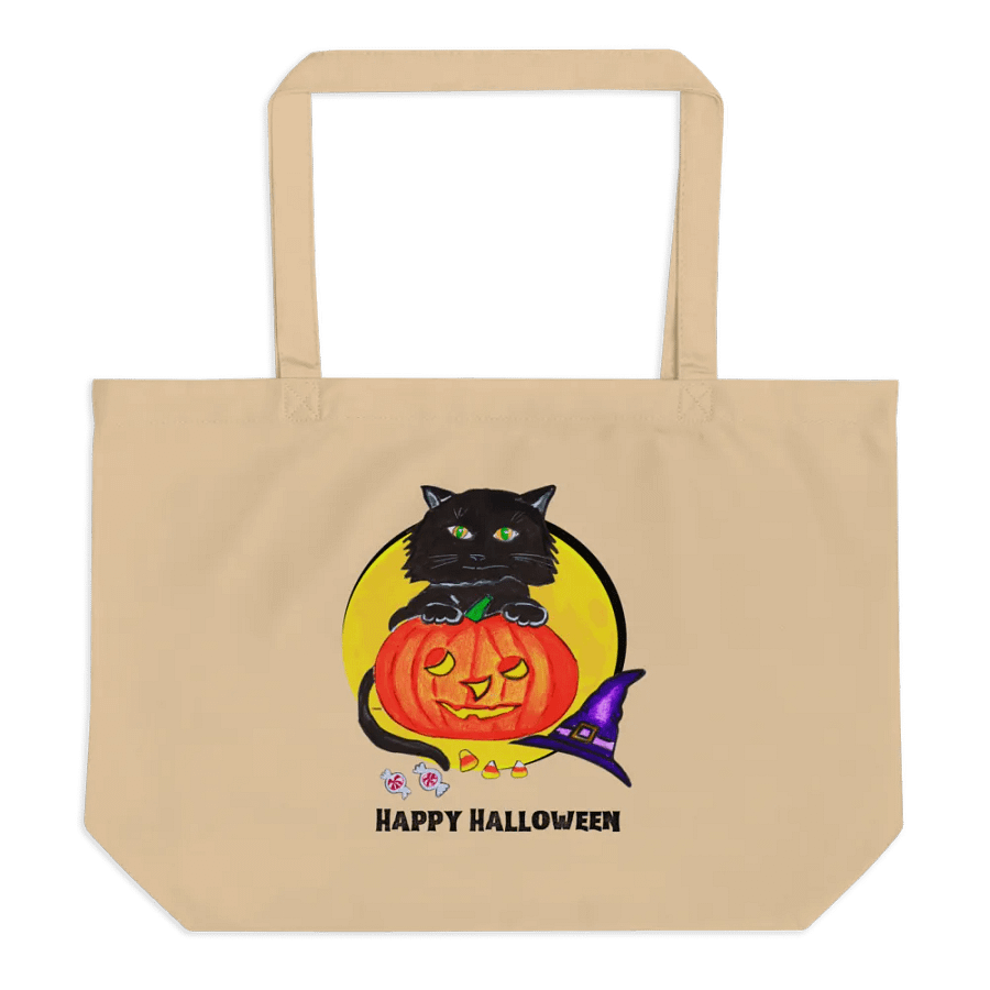Black Cat Halloween Tote Bag product image (1)