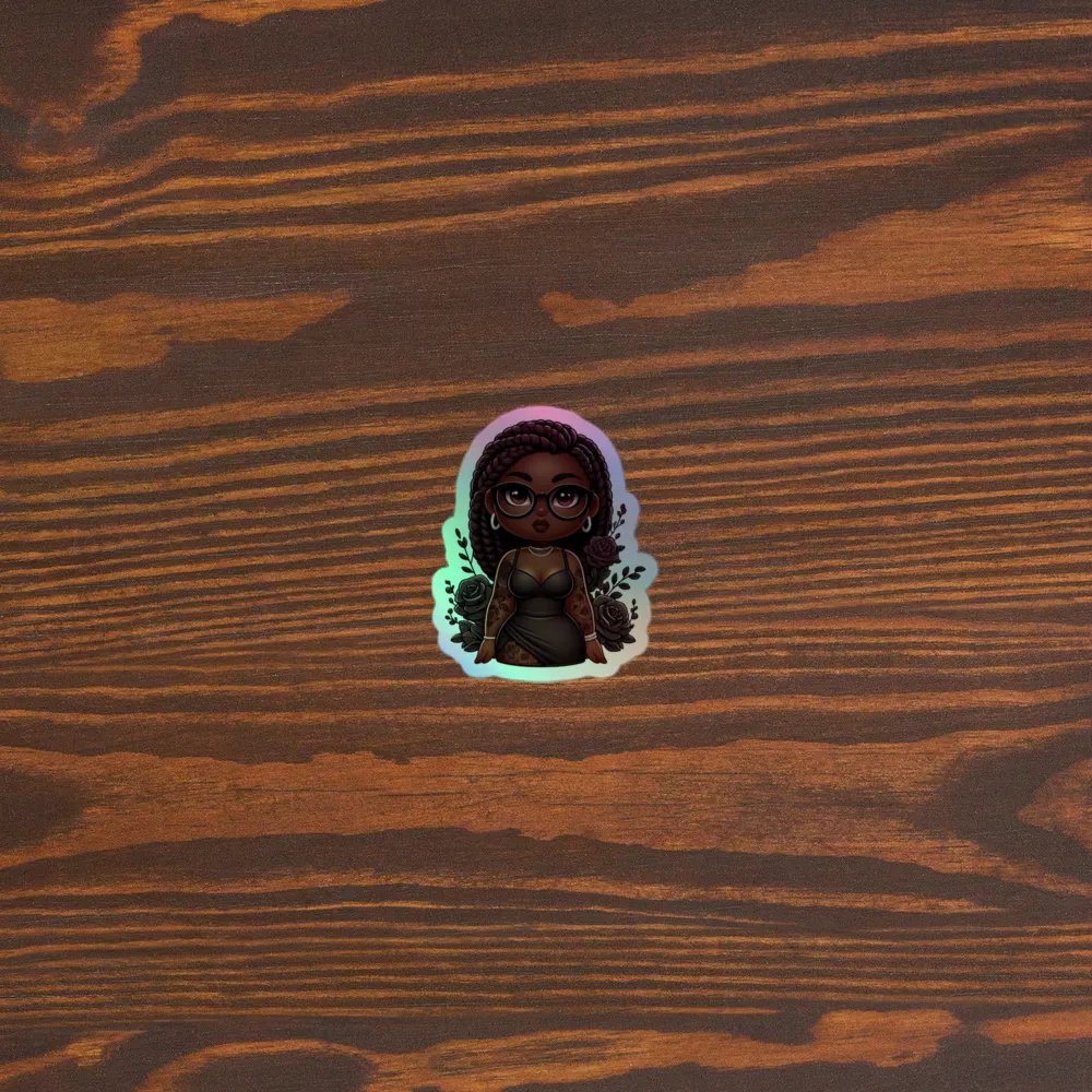 Rose Noir Holographic Sticker Set product image (3)