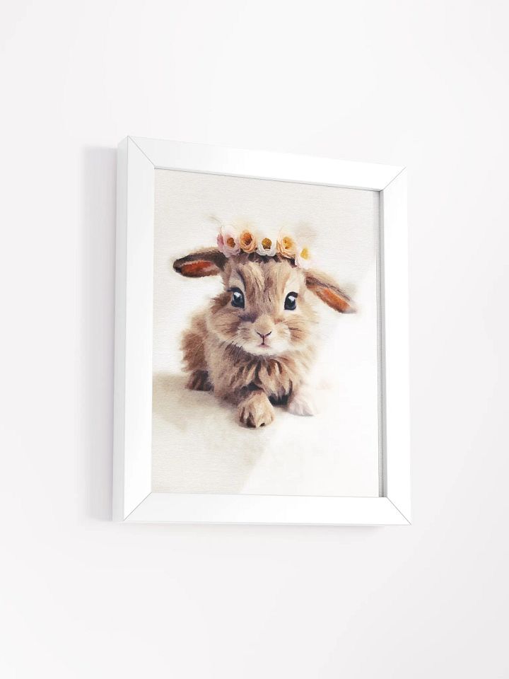 Floral Crown Bunny Matte Poster product image (37)