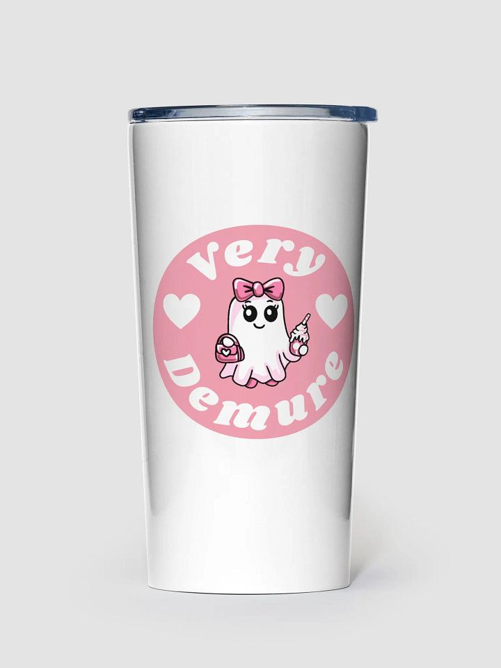 Very Demure Cute Ghost 20oz Stainless Steel Tumbler product image (1)