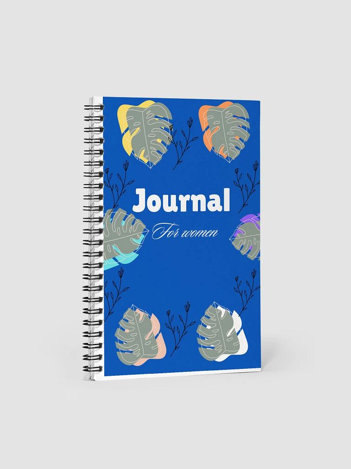 Floral Leaves Spiral Journal for Women product image (1)