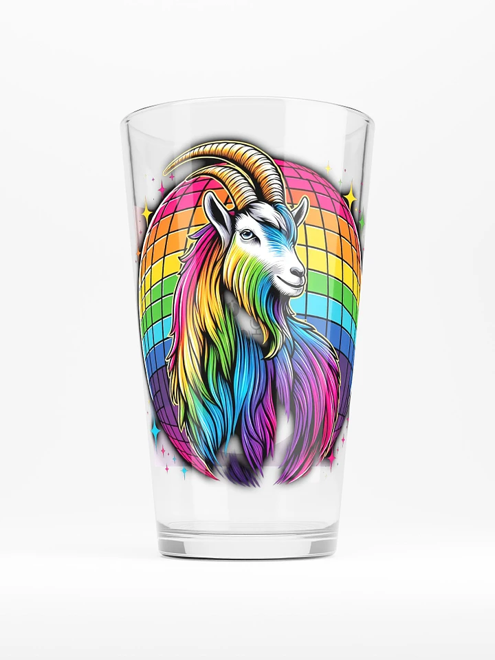 Disco Ball Goat Pride 2024 Pint Glass product image (1)