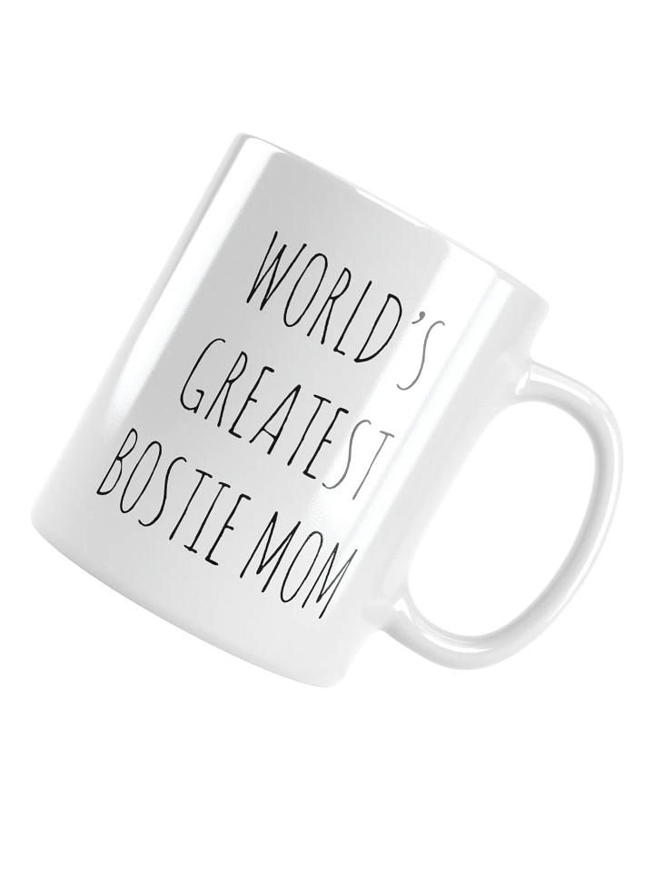 World's Greatest Bostie Mom Minimalist Rustic Chic Mug product image (1)