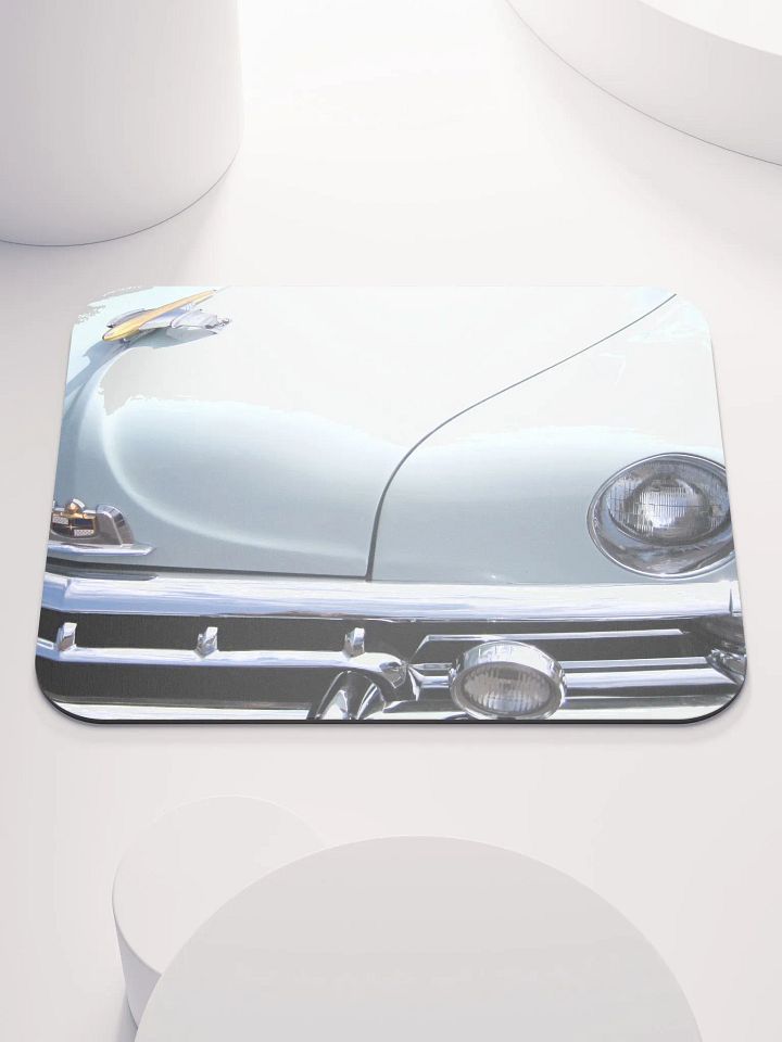 White Hot Vintage Car Mouse Pad product image (1)