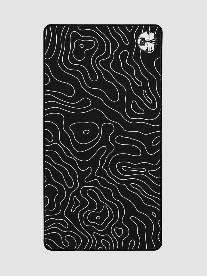 white & black damascus deskpad product image (2)