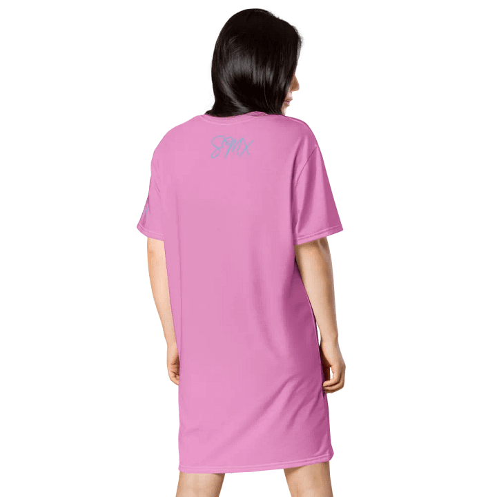 Dreamy "Why Are You So Obsessed" All-Over Print T-Shirt Dress product image (2)
