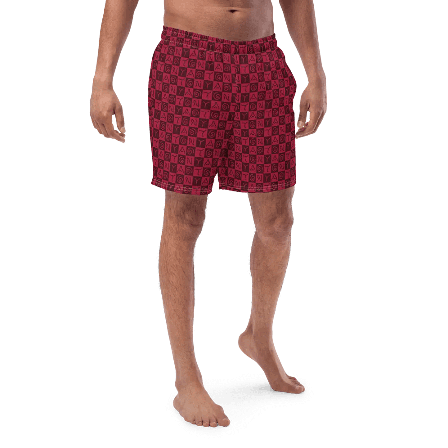 Crazy Tonya Red Swim Trunks product image (3)