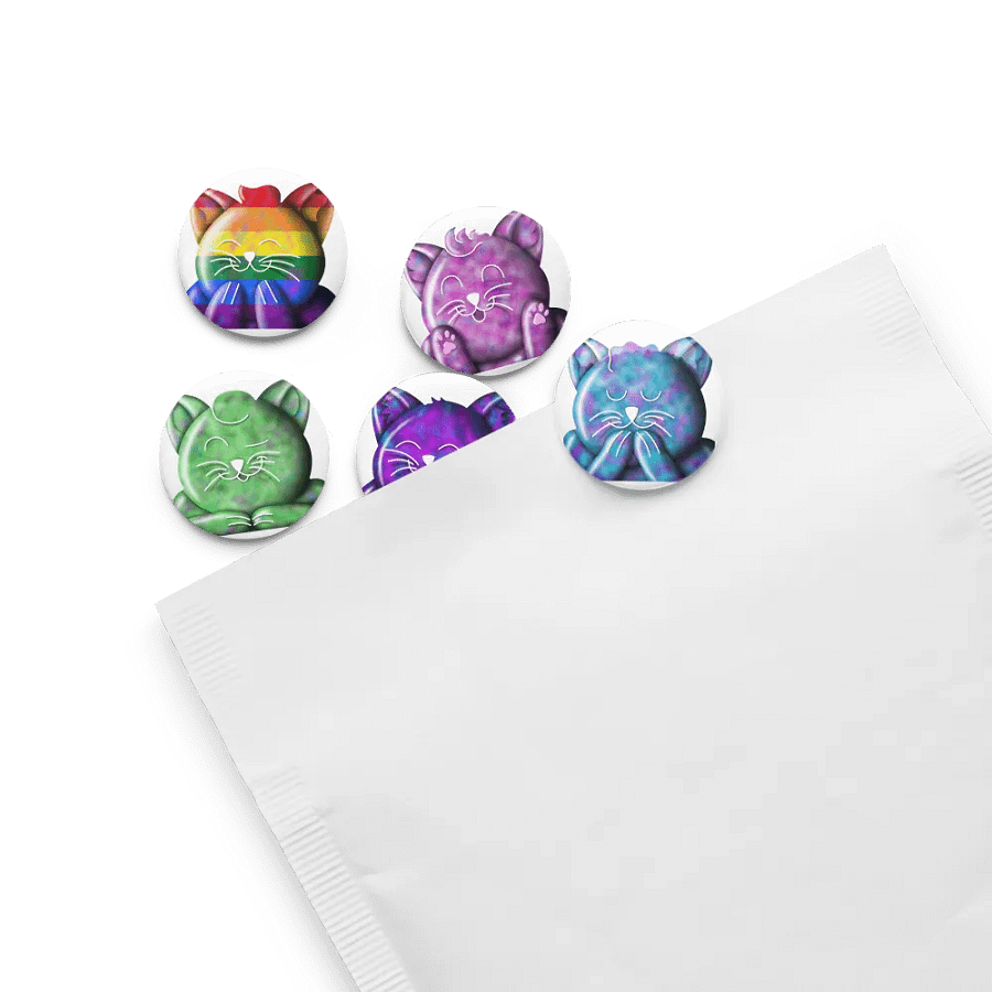 Galaxy Kitty Button Pins product image (13)